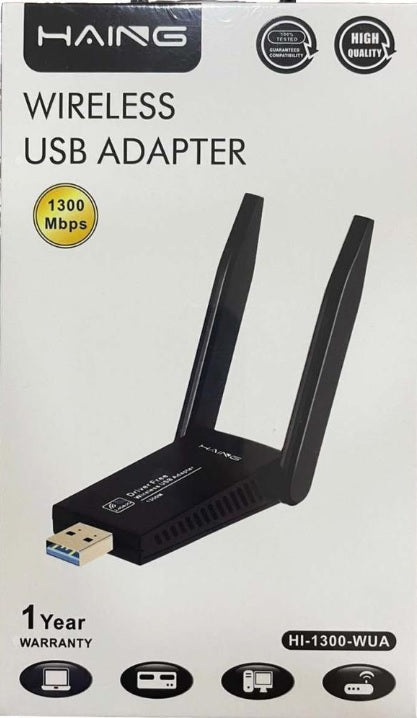 HAING (HI-1300-WUA) Wireless Adapter 1300 Mbps HAING (HI-1300-WUA) Wireless Adapter 1300 Mbps